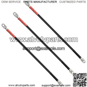 Golf Cart Battery Cable Set for Club Car Precedent 2004+ with 12V Batteries-4 Gauge-2020 Upgrade