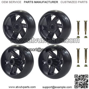 Deck Wheels Replacement Craftsman 133957 753-04856A Deck Wheel Kit for 174873 532133957 734-3058 Deck Wheel 4 Pack