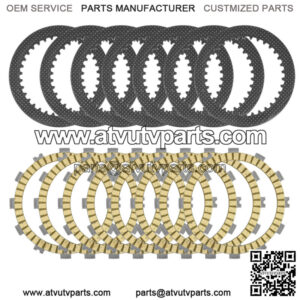Clutch Friction and Steel Plates Kit for Kawasaki KX250F KX250 KX252 2008-2020 (Fits: Kawasaki)