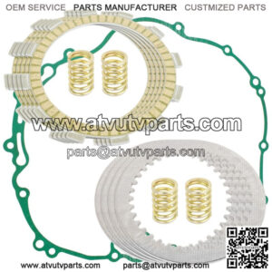 Clutch Friction Plates And Gasket Kit for Kawasaki Bayou 300 KLF300C 1989-2005 (Fits: Kawasaki)