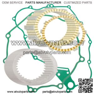 Clutch Friction Plates And Gasket Kit for Kawasaki KFX450R KSF450B 2008-2014 (Fits: Kawasaki)