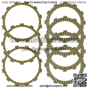 Clutch Friction Plates Kit for Kawasaki W800 EJ800 2019 2020 2021 2022 (Fits: Kawasaki)