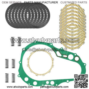 Clutch Friction Steel Plates Kit for Kawasaki KFX400 KSF400-A KSF400A 2003-2006 (Fits: Kawasaki)