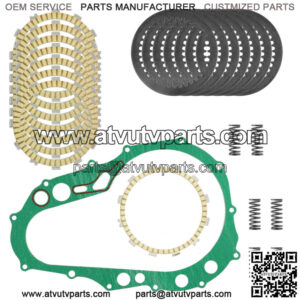 Clutch Friction Steel Plates Kit for Kawasaki KFX400 KSF400-A KSF400A 2003-2006