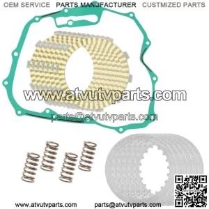 Clutch Friction Steel Plates Kit for Honda TRX500FE Foreman 500 4x4 ES 2005-2011
