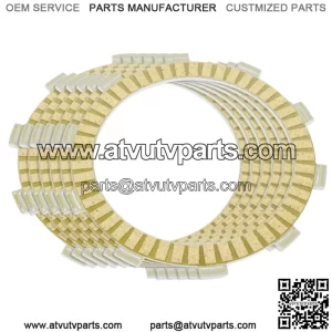 Clutch Friction Plates for Honda TRX350 TRX350D Fourtrax 350 4X4 1986-1989