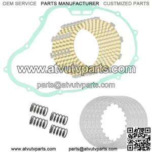 Clutch Friction Steel Plates Kit for Honda TRX350D FourTrax Foreman 350 1987-89