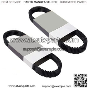 XP UXP446 ATV Drive Belt for BRP Outlander Renegade OEM Replacement for 715000302 715900212 with Compass Keychain (Made in USA) Two Pack
