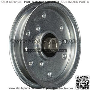 332511B Flat Idler Pulley for MTD/Cub Cadet/Troy-Bilt Replaces 956-04129, 753-08171, 756-04129, Many Others, Silver