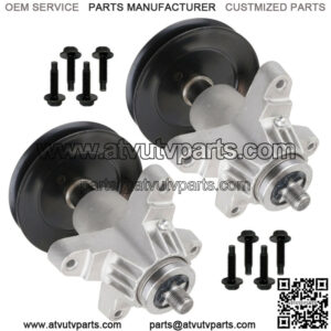 2 Set Spindle Assembly W/Pulley for MTD Cub Cadet Oregon 918-0671B 918-04608A