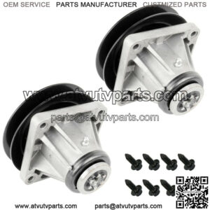 2 Spindle Assembly W/ Pulley Bolt For MTD 618-0111 618-0116 918-0116 918-0111