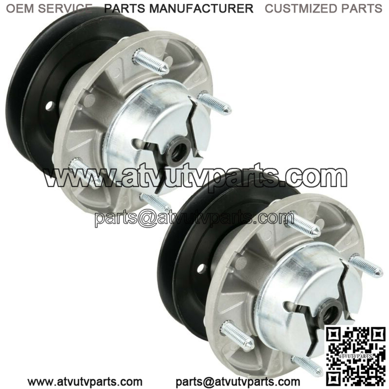 2 Spindle Assembly W/Pulley Bolt For John Deere LX279 LX288 GT225 GT235 Am126418