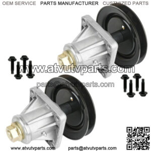 2 Spindle Assembly W/Pulley Bolt For MTD Cub Cadet 918-04123B 618-04123B 285-844