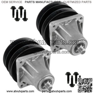 2 Spindle Assembly W/Pulley Bolt For MTD Cub Cadet 918-0431C 618-0431C 8011732