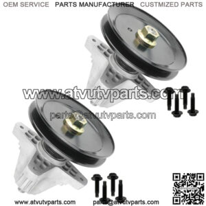 2 Spindle Assembly W/Pulley Bolt For MTD T1000 T1200 T1300 T1400 T1800 M1642