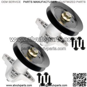 2 Spindle Assembly W/Pulley Bolt For MTD Z6600 2014 / Zt-L54 Ztl54 2014