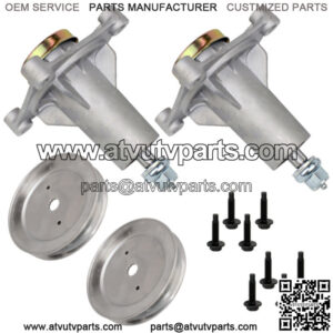 2 Spindle Assembly W/Pulley for Husqvarna GLS2748 CTH126 CT126 2754 153 154 163T