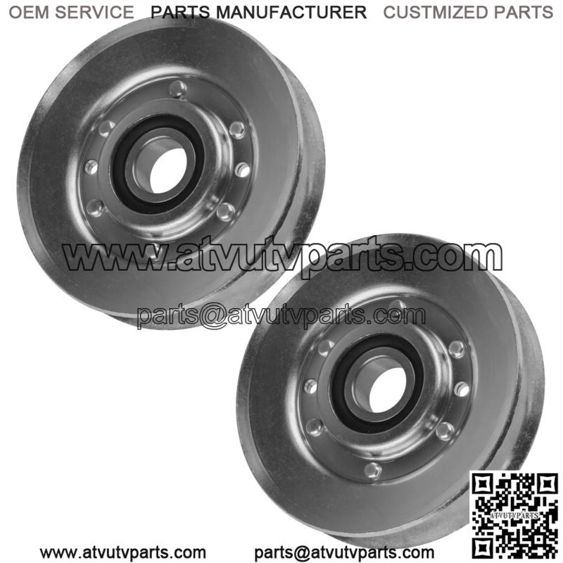 2 V-Idler Pulley Fits John Deere 155C 190C D100 D110 D120 D125D130 D140 AM118447