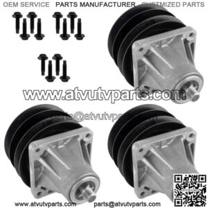 3 Spindle Assembly W/Pulley Bolt For MTD Cub Cadet GT185 GT2150 GT205 W/46" Deck