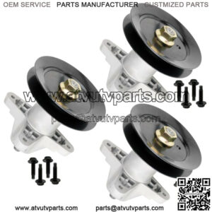 3 Spindle Assembly W/Pulley Bolt For Troy Bilt MTD 918-05137 618-05137 285-157