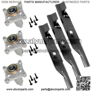 48" Deck Spindle Blade Pulley Rebuild Kit for Husqvarna YTH1848XPT 48" Deck