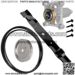 Deck Blade Spindle Belt Pulley Kit For Husqvarna YTH2454 YTH24V54 YTH25K54