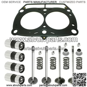 Cylinder Intake Exhaust Valve Gasket Kit for Polaris RZR 800 EFI 2008-2010