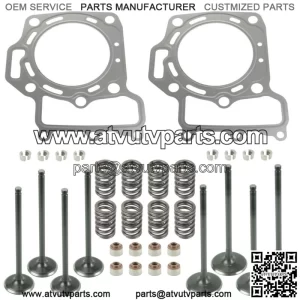 Cylinder Intake Exhaust Valve Gasket Kit for Kawasaki KFX700 KSV700 2004-2009