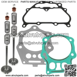 Cylinder Intake Exhaust Valve Kit for Honda TRX500FM Foreman 500 S 2005-2011