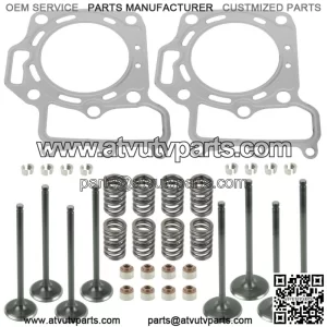 Cylinder Intake Exhaust Valve Kit for Kawasaki Brute Force 650 KVF650E 2005-09