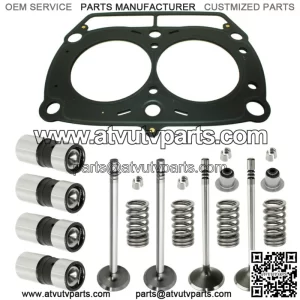 Cylinder Intake Exhaust Valve Gasket Kit for Polaris Sportsman 800 EFI 2006 07 (For: Polaris Sportsman 800)