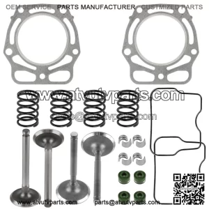 Cylinder Head Intake & Exhaust Valve Kit for Kawasaki Mule 2510 KAF620A 1994-98