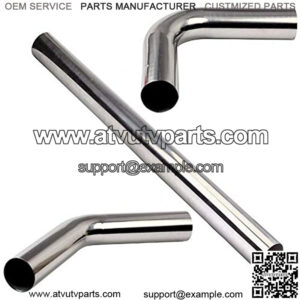 2.5" (63mm) OD T-304 Stainless Steel Straight 45 90 Degree Bend Exhaust Tube Pipe Kit