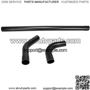 3" (76mm) OD Straight 45 & 90 Degree Mild Steel Exhaust Bend Tube Pipe Piping Tubing Kit