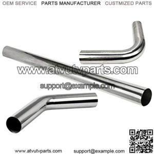 3" (76mm) OD T-304 Stainless Steel Straight 45 90 Degree Bend Exhaust Tube Pipe Kit