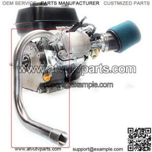 Exhaust with 3/4 Thread for: Predator 212cc, Honda GX160, GX200, DuroMax 7 Hp.
