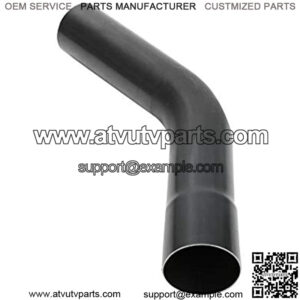 3 inch Mild Steel Exhaust Tubing Pipe 45 Degree 2 Feet Black