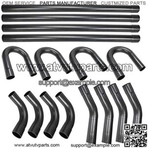 2.5" 63mm Custom Mild Steel Mandrel Exhaust Tubing Pipe Straight & U-Bend Kit