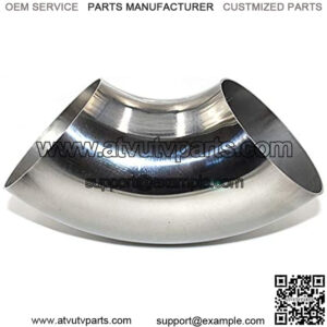 3" Stainless Steel Mandrel Bend Elbow 90 Thickness 18GA/.047" Wall Suitable for Car Modified Exhaust Elbow Pipe