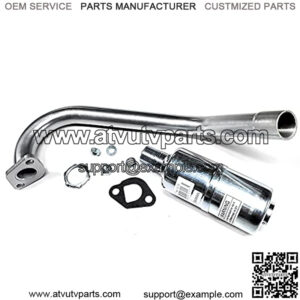 Exhaust with Muffler for: Coleman CT200U-EX Camo 196cc/6.5HP Gas Mini Bike.