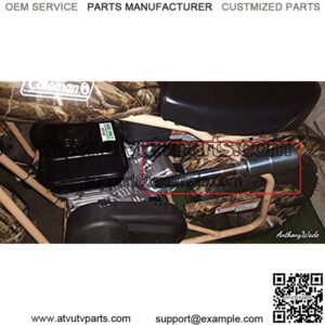 Exhaust with Muffler for: Coleman Powersports CT200U 196cc/6.5HP Gas Mini Bike.
