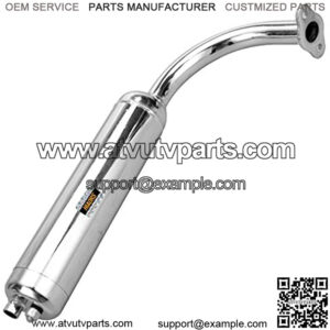 Muffler Exhaust Pipe for 49cc 50cc 66cc 80cc 2 Stroke Petrol Gas Engine Motor Motorized Bicycles Bike