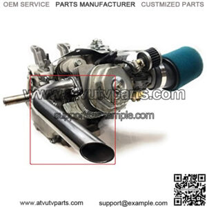 Predator 301cc & 420cc, GX 389 & 390 Header Exhaust Pipe for Go Kart, mini bikes.