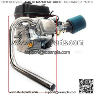 Header Exhaust Pipe for Predator 212cc, GX160, GX200. Powerhorse 208