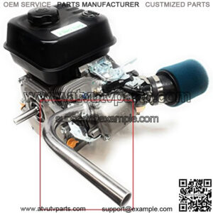 Exhaust Pipe for Predator 212cc, Honda GX160, GX200. Go Kart & mini bikes