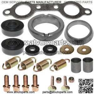 Exhaust Muffler Gasket Kit for Polaris Sportsman 800 EFI 2010 2012 2013 2014 (For: Polaris Sportsman 800)
