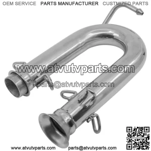 Exhaust Pipe For Yamaha Rhino 700 YXR700FSP 4x4 Sport Edition FI 2008-2013(For: Yamaha Rhino 700)