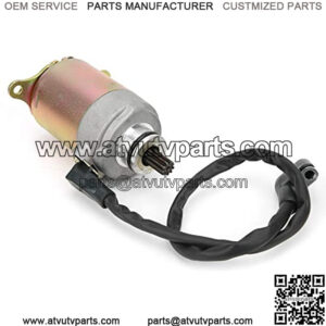 Motorcycle Starter Motor 9Teeth Steel Alloy Electric Starter Motor Copper Wire Replacement for GY6 125cc 150cc Quad Atv Bike Moped Scooter