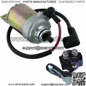 Starter & Relay Solenoid for Polaris Phoenix 200 2005 2006 2007 2008 2009 2010