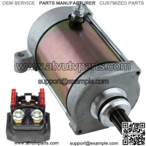 Starter & Relay Solenoid for Yamaha Grizzly 660 YFM660 2002-2008 Atv New